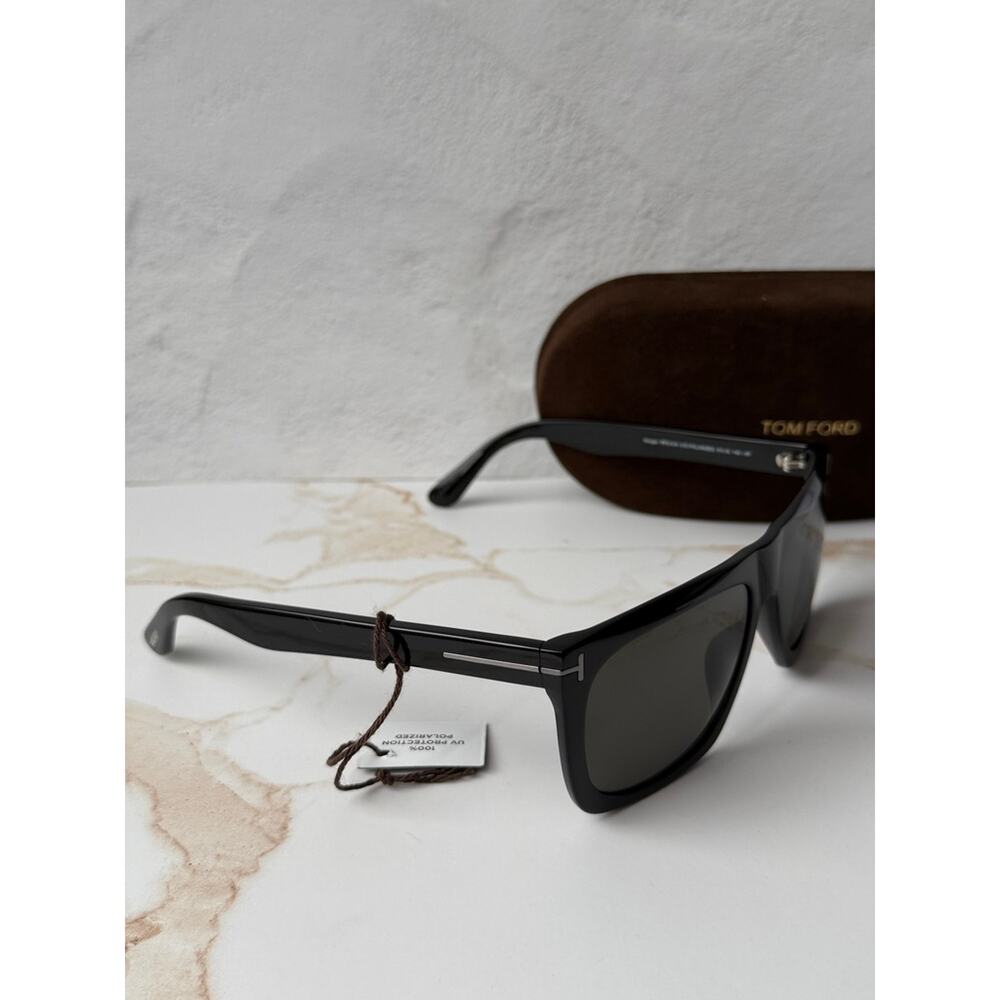 NEW Tom Ford FT0513-N Morgan Polarized Sunglasses Black - Picture 2 of 9